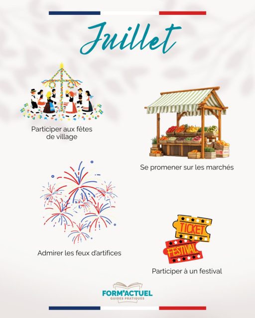💡On vous donne quelques idées de quoi faire en juillet