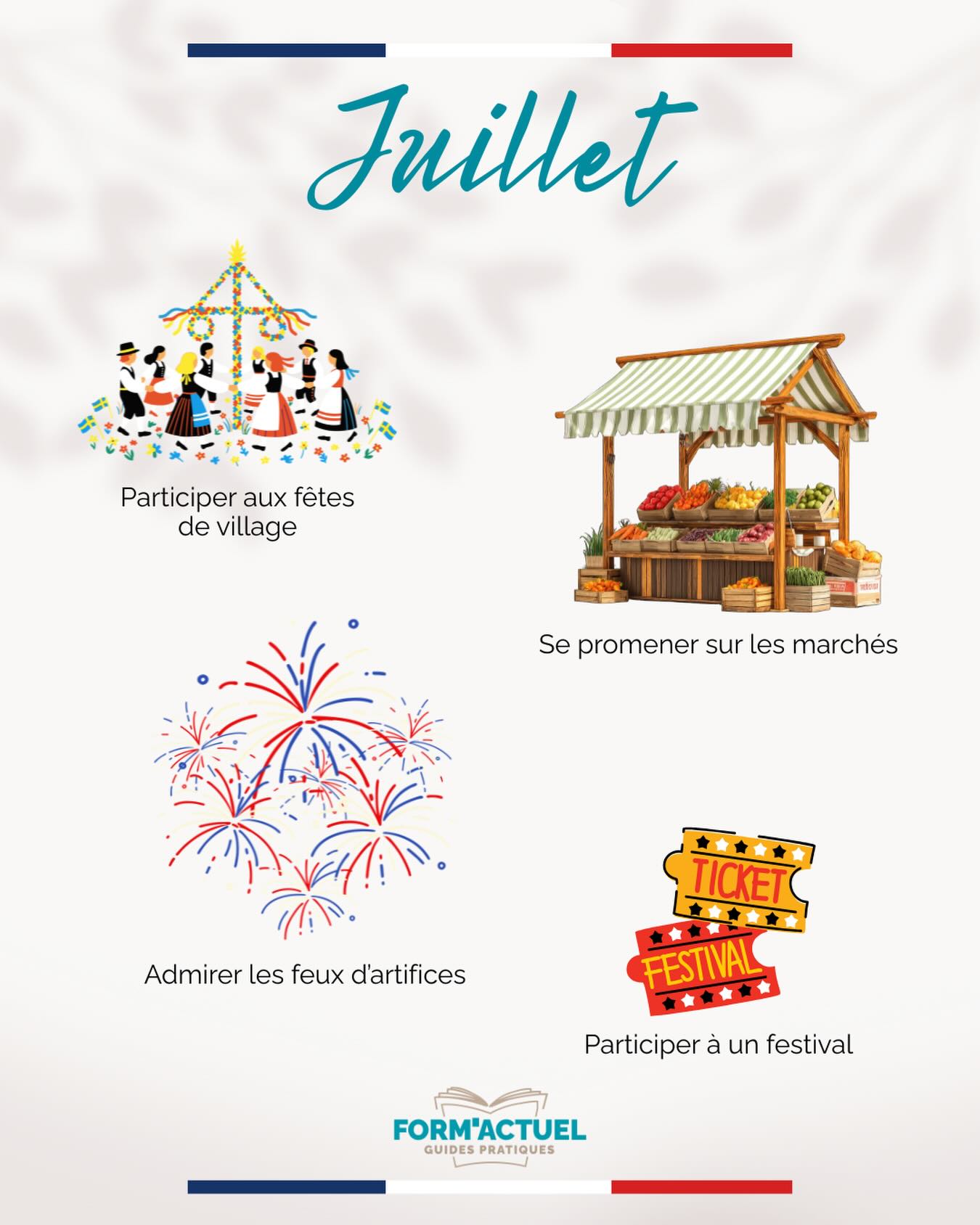 💡On vous donne quelques idées de quoi faire en juillet
