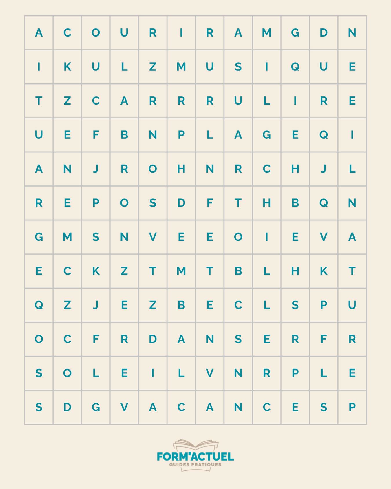 Et si votre été se résumait en quelques mots ? 😎
➡️ Cherchez 3 mots cachés 💬
➡️ Écrivez les en commentaire ✨
➡️ Ils représenteront votre été ! ☀️
